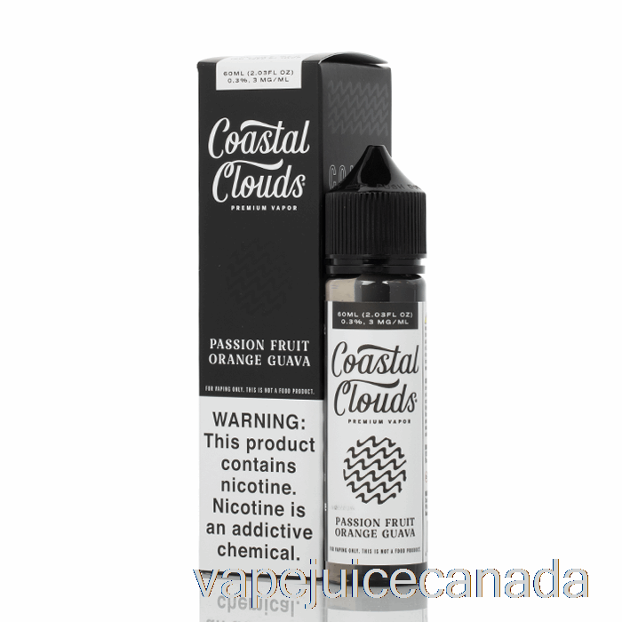 Vape Canada Passion Fruit Orange Guava - Coastal Clouds Co. - 60mL 0mg